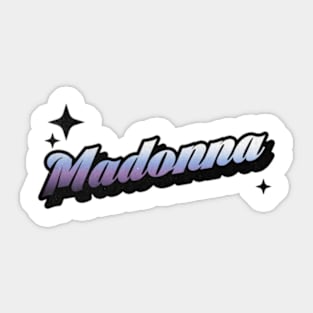 Madonna - Retro Classic Typography Style Sticker